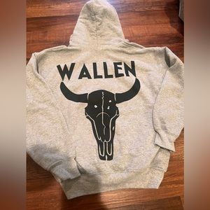 Youth Medium Morgan Wallen Hoodie-Custom Made